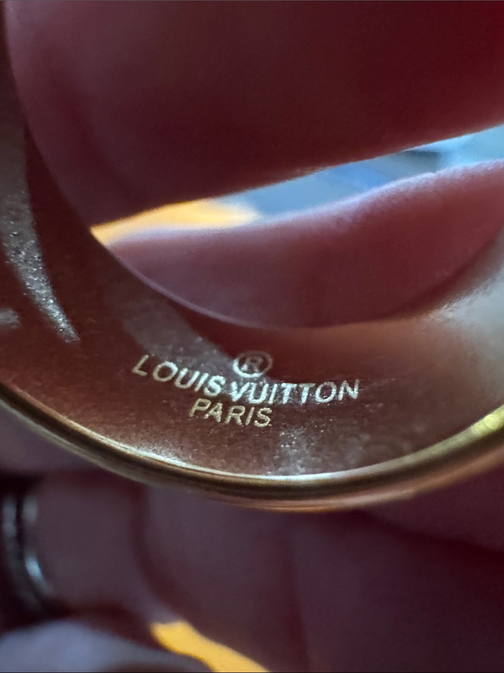 L Monogram Pattern Ring - Picture 2 of 5
